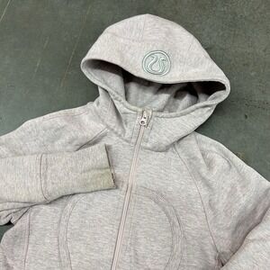 Lululemon Scuba Hoodie Light Pink Full Zip Athletic Women's Size 4